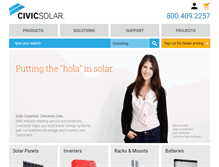 Tablet Screenshot of civicsolar.com